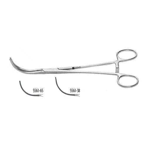 Cooley Occluding Clamp, Right Angle Jaws, 5 1/2" (14.0 Cm), 17.0 Mm Jaw
